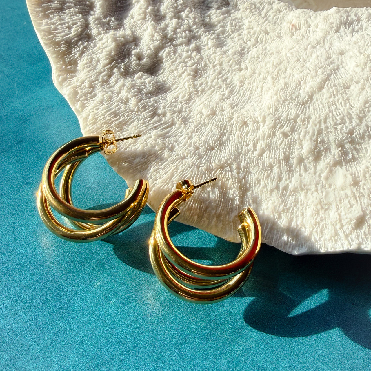 Seaside Sunburst Hoops